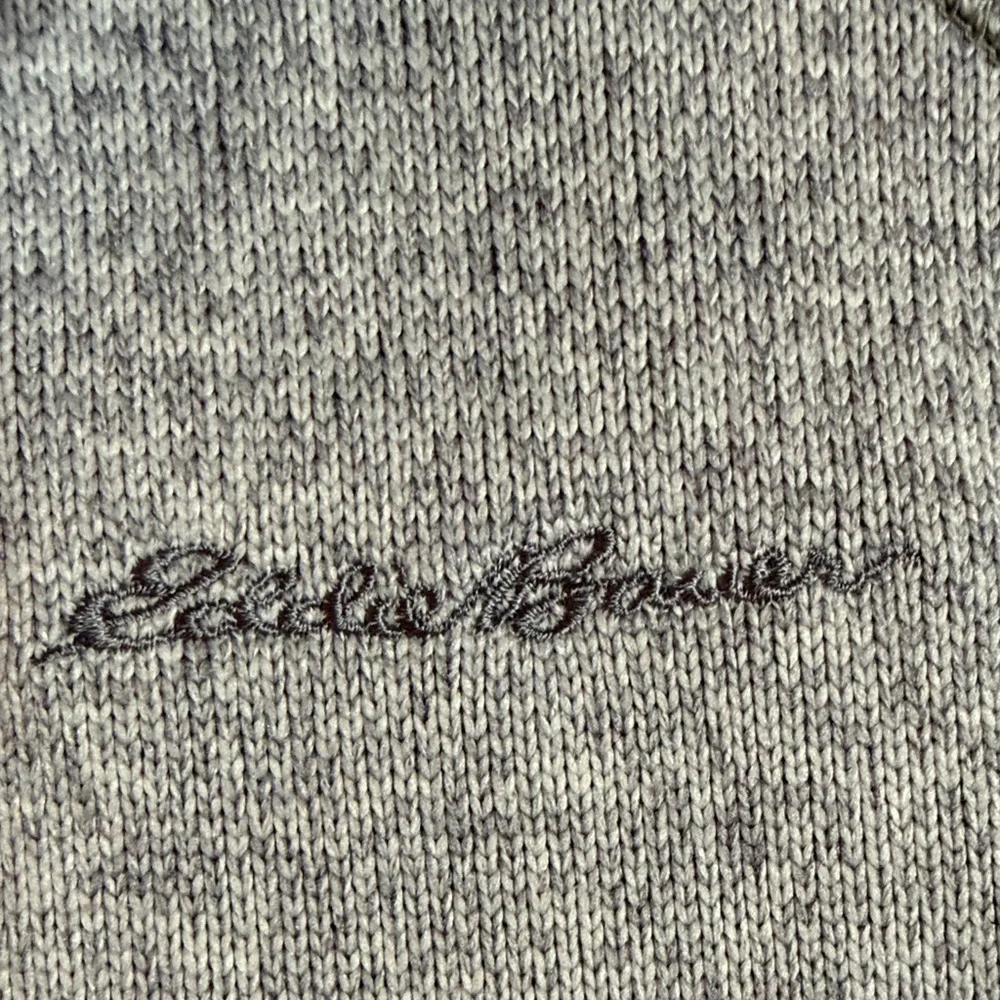 Eddie Bauer Gray Quarter-Zip Pullover Size Medium - Picture 2 of 4
